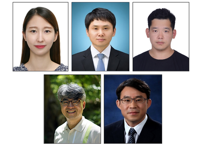 윗줄 왼쪽부터 구세영 연구교수 (제1저자/고려대), 이민구 연구교수(제1저자/고려대), Mingle Li 연구교수 